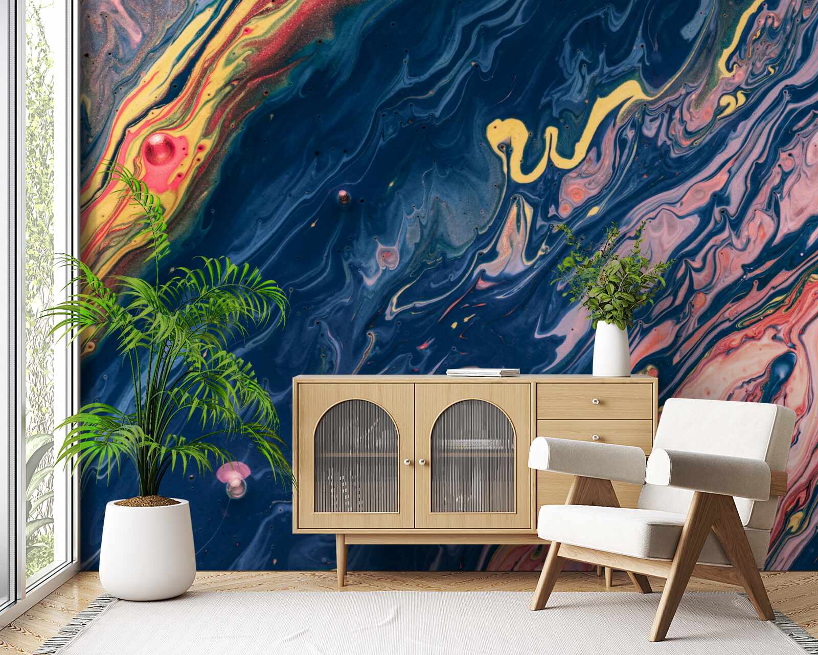 Фотошпалери сильні масляні плями