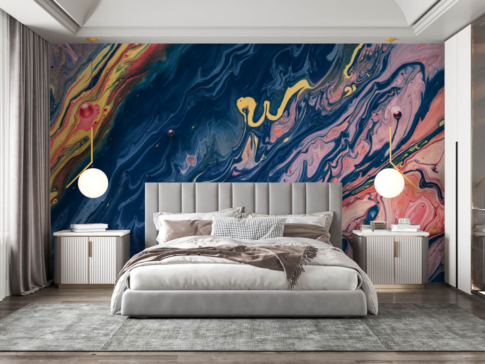 Фотошпалери сильні масляні плями