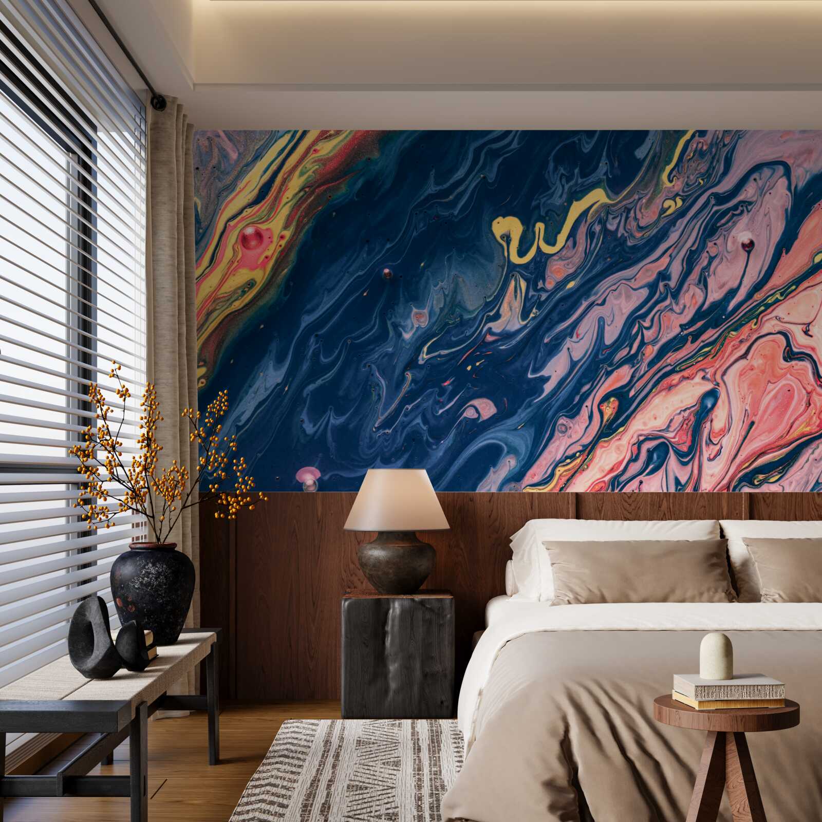 Фотошпалери сильні масляні плями