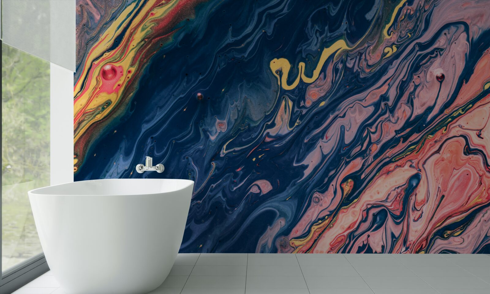 Фотошпалери сильні масляні плями