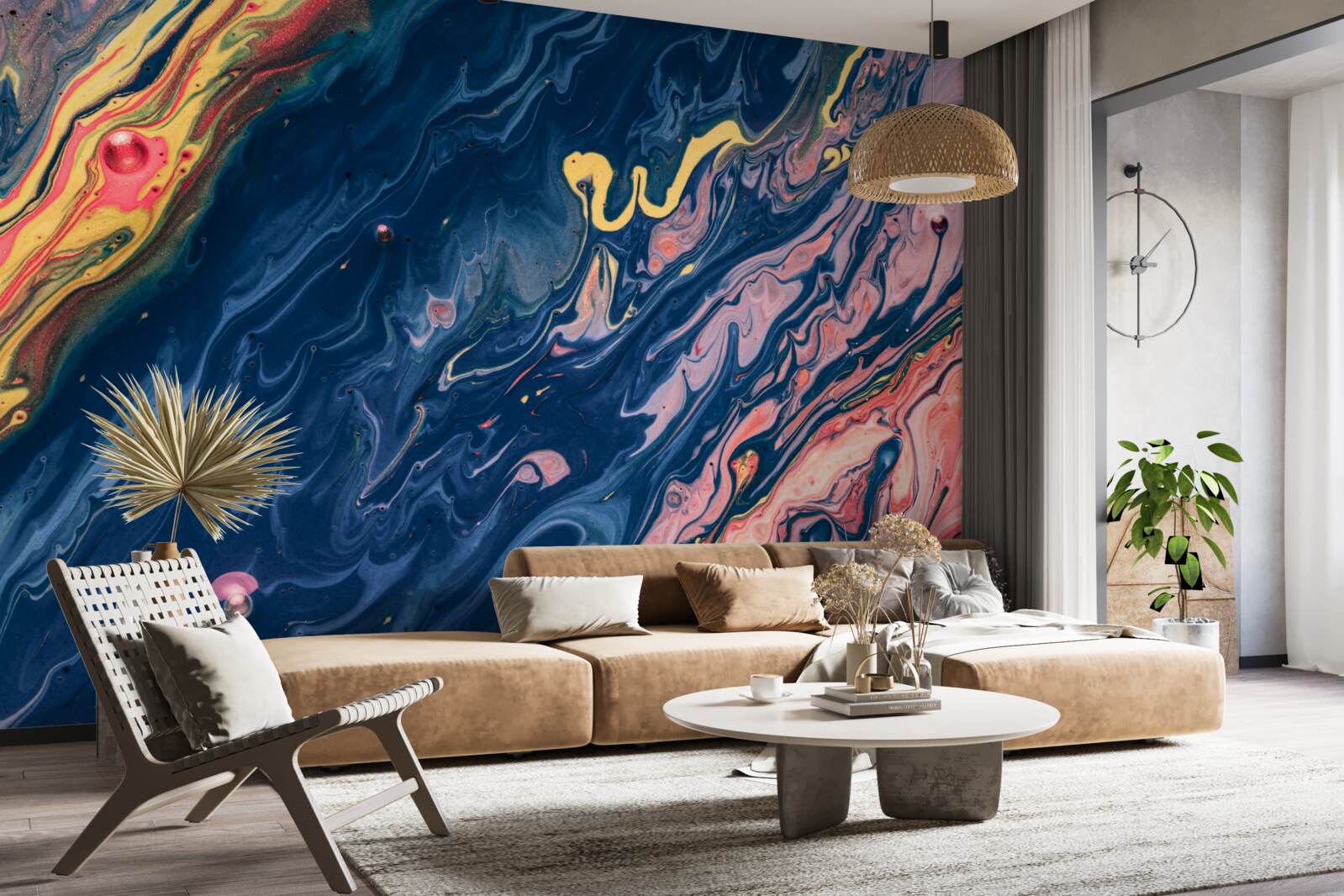 Фотошпалери сильні масляні плями