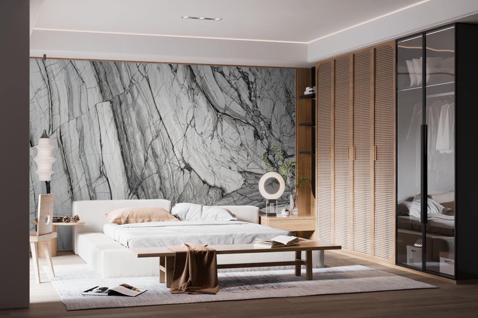 Фотошпалери композитний шпон з мармуру