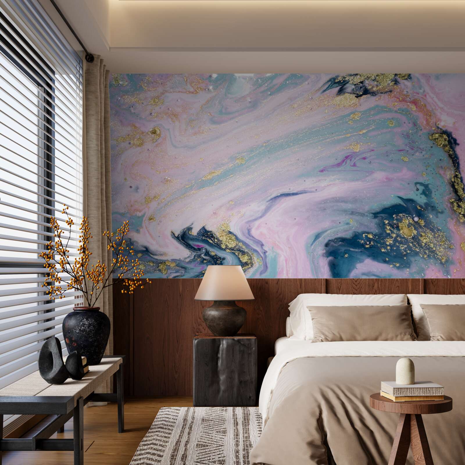 Фотошпалери різноманітні кольори вишуканого мармуру