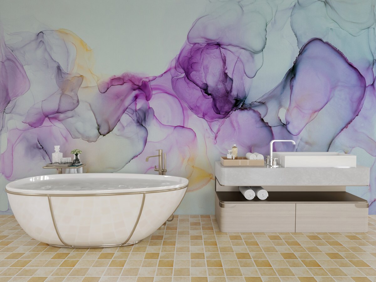 Фотошпалери плями від акварельних фарб