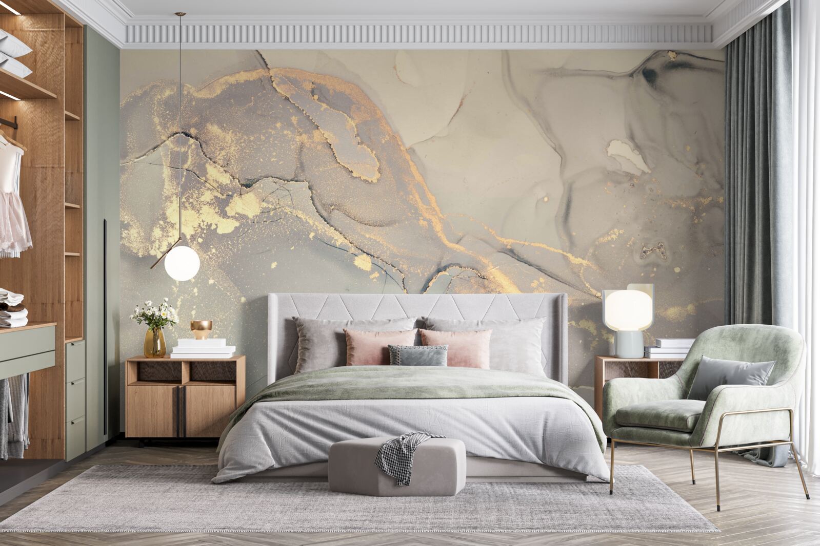 Фотошпалери художня рідина на основі чорнила