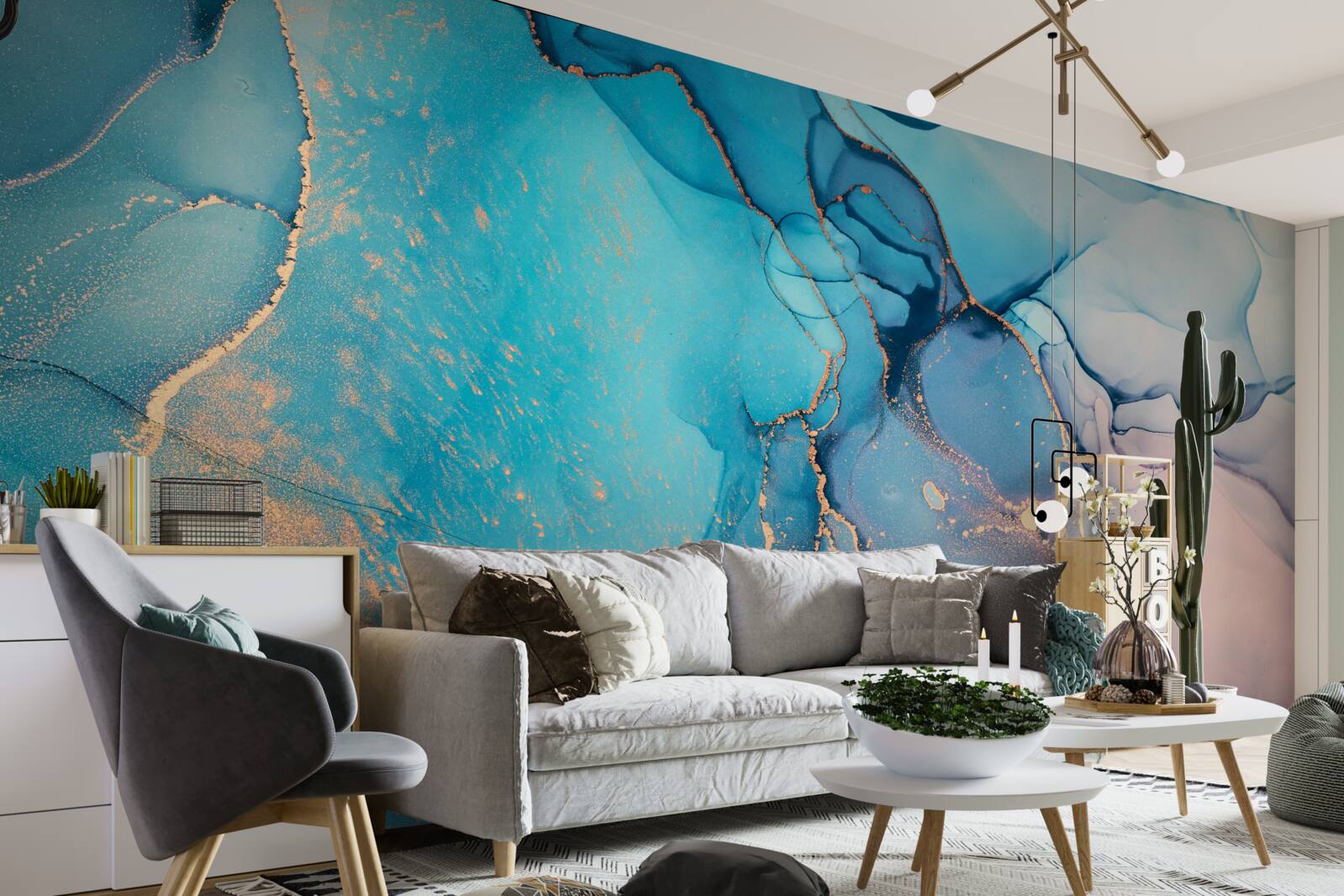 Фотошпалери абстрактний фон у світлих відтінках