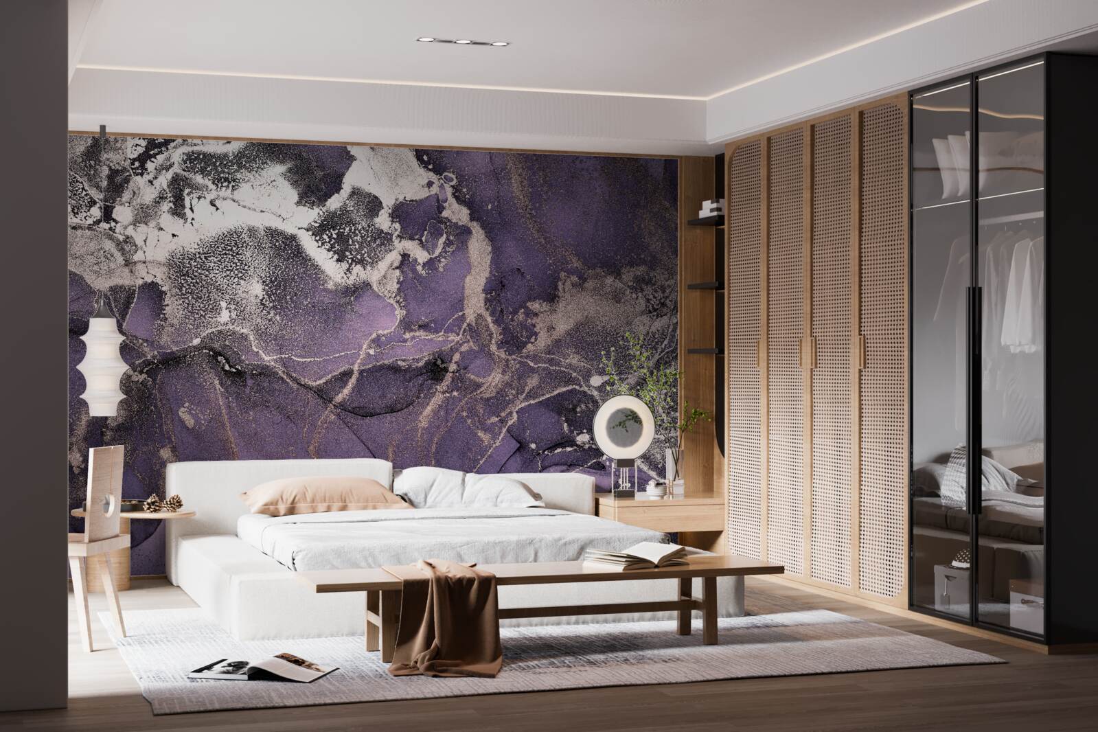 Фотошпалери приголомшливий фон у відтінках фіолетового