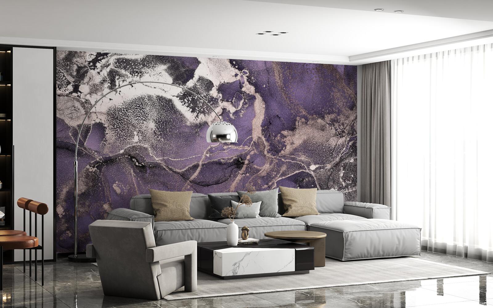 Фотошпалери приголомшливий фон у відтінках фіолетового