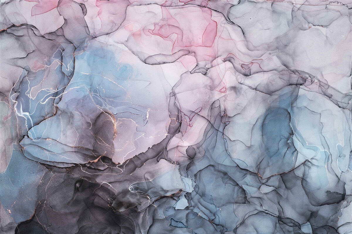 Фотошпалери абстрактний мармур у відтінках рожевого та блакитного