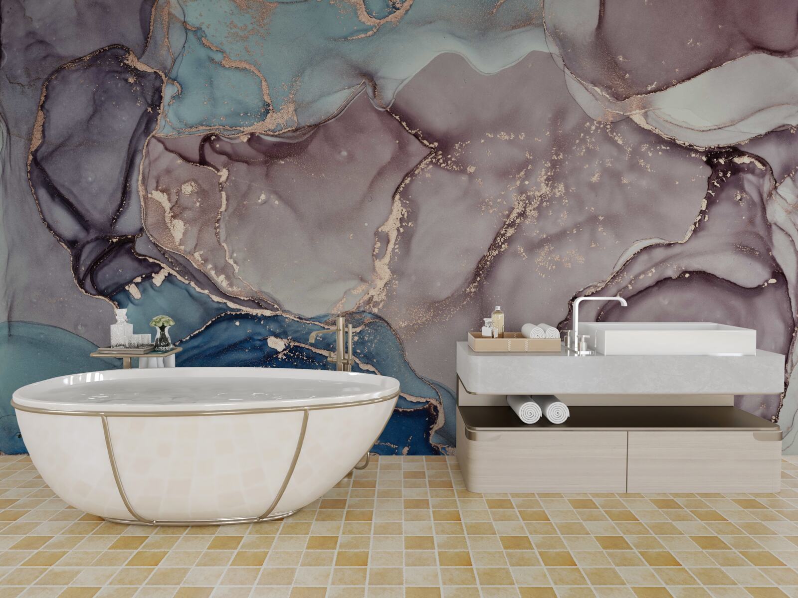 Фотошпалери мармуровий фон аквареллю