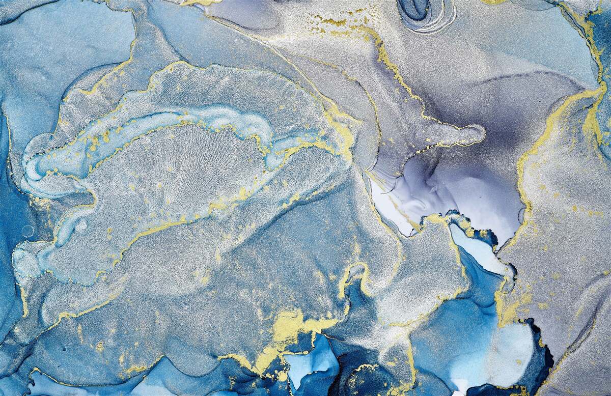 Фотошпалери блакитний океан в абстракції