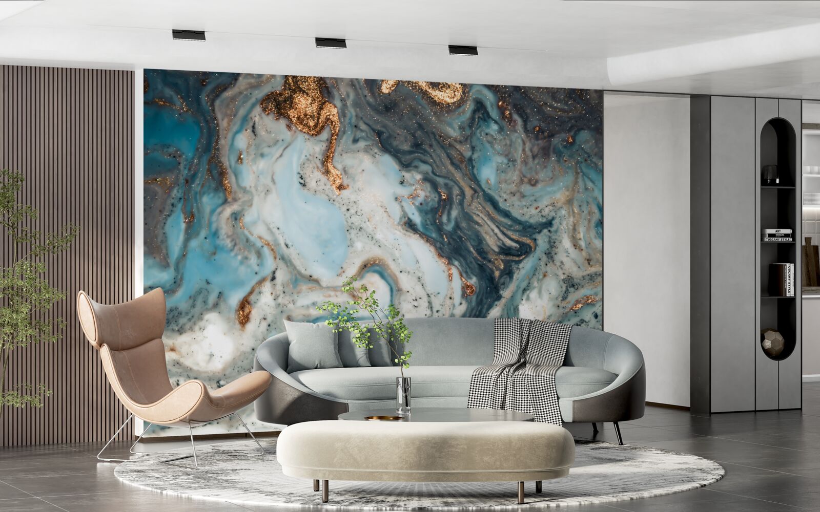 Фотошпалери золота абстракція з красивими елементами