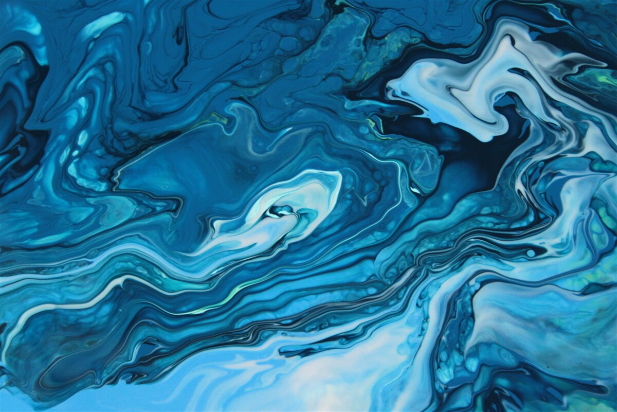 Фотошпалери абстрактний блакитний мармур