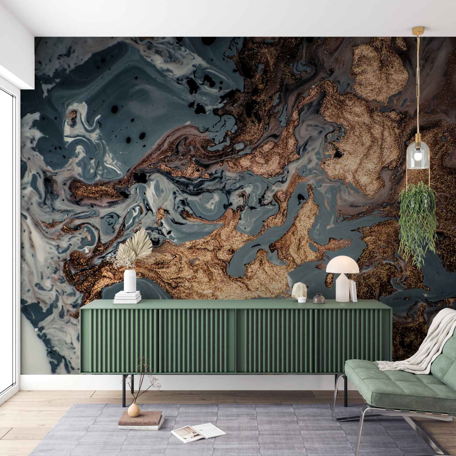 Фотошпалери згущений золотий еліксир