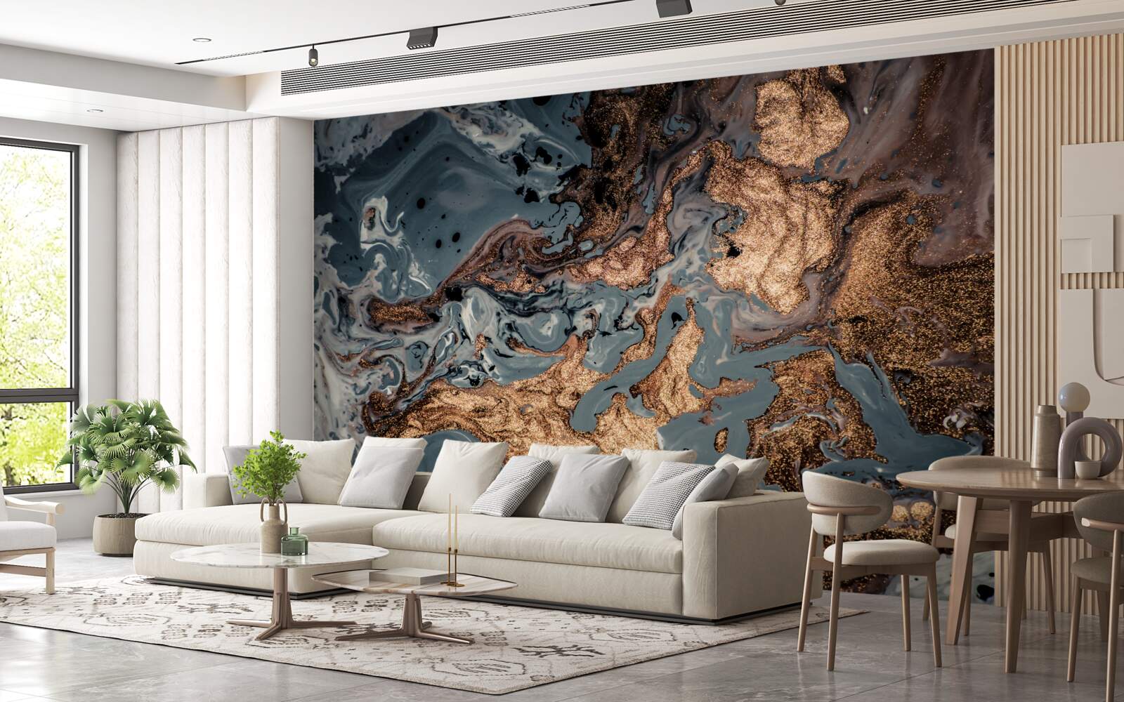 Фотошпалери згущений золотий еліксир