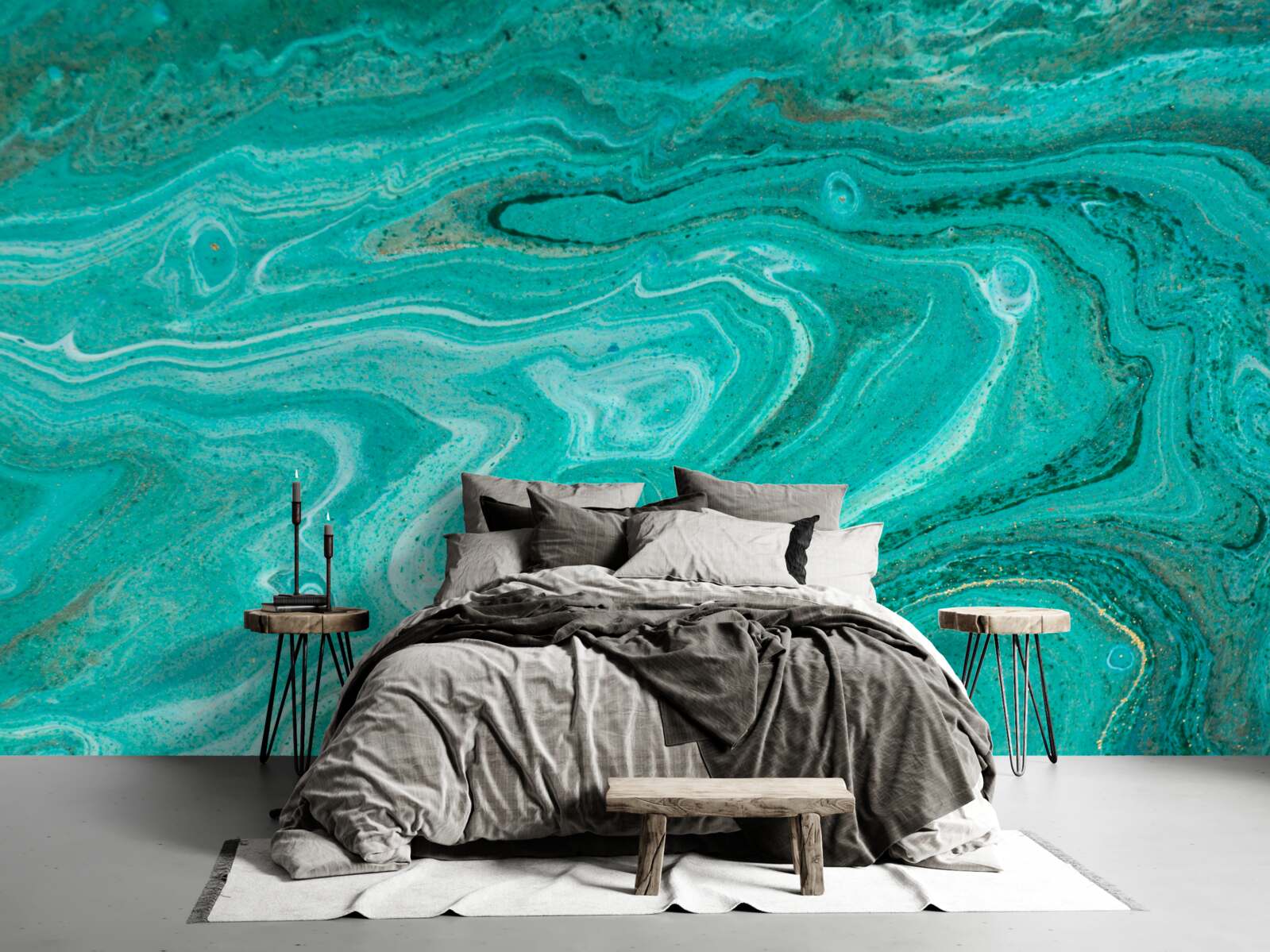 Фотошпалери мармур у світло-зелених тонах