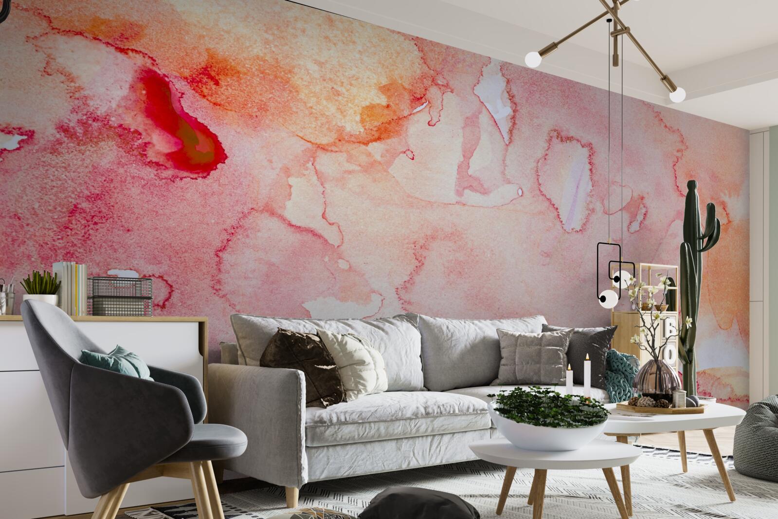 Фотошпалери акварельний фон ліжка