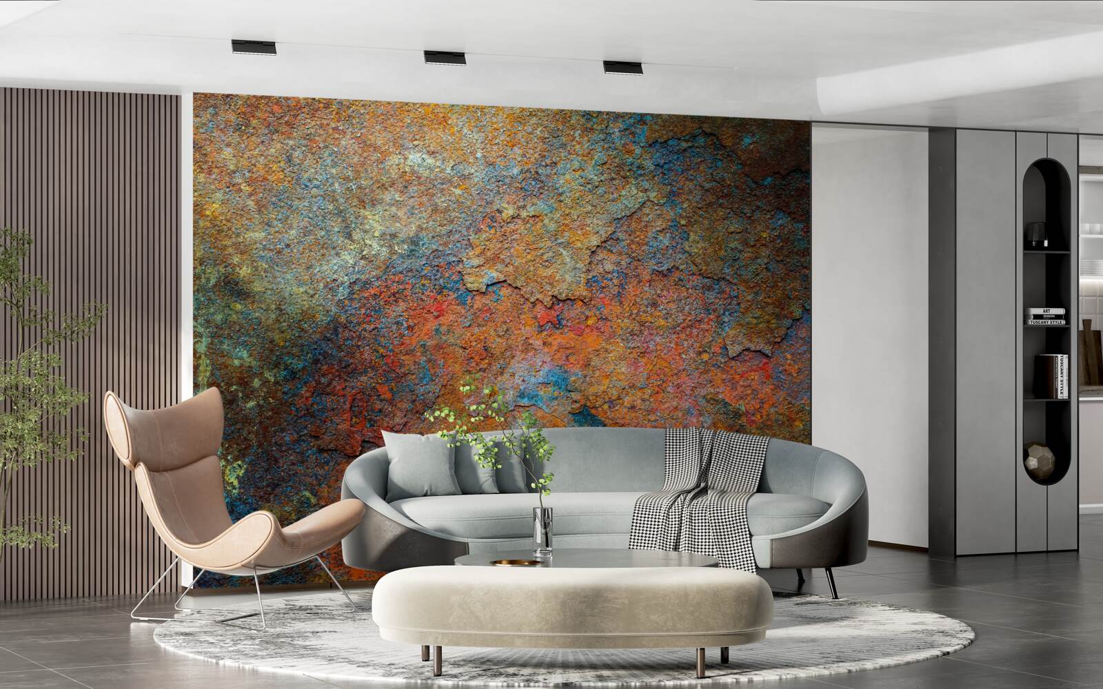 Фотошпалери колір і структура іржі