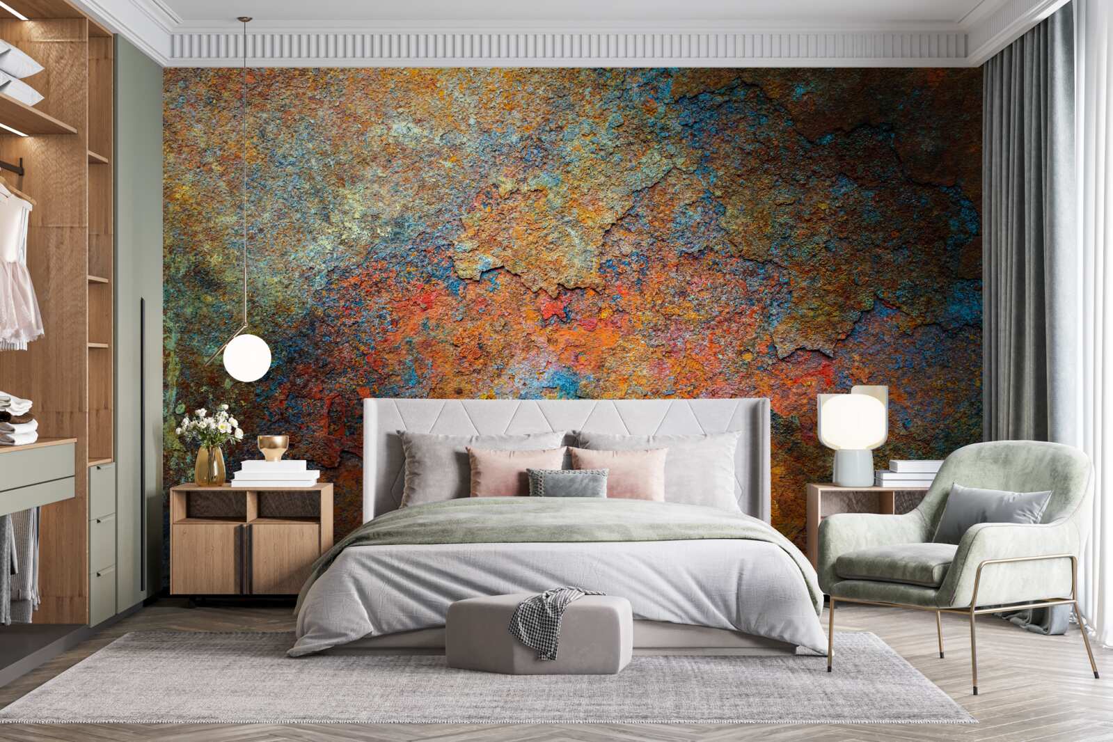 Фотошпалери колір і структура іржі