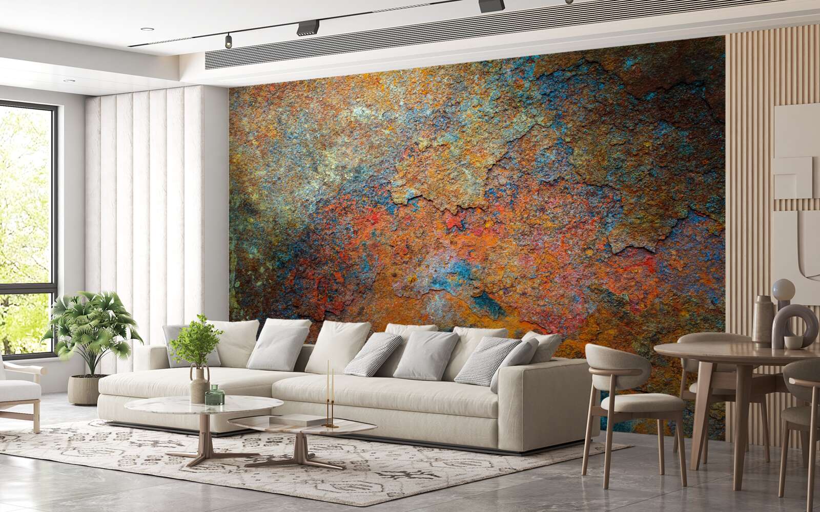 Фотошпалери колір і структура іржі