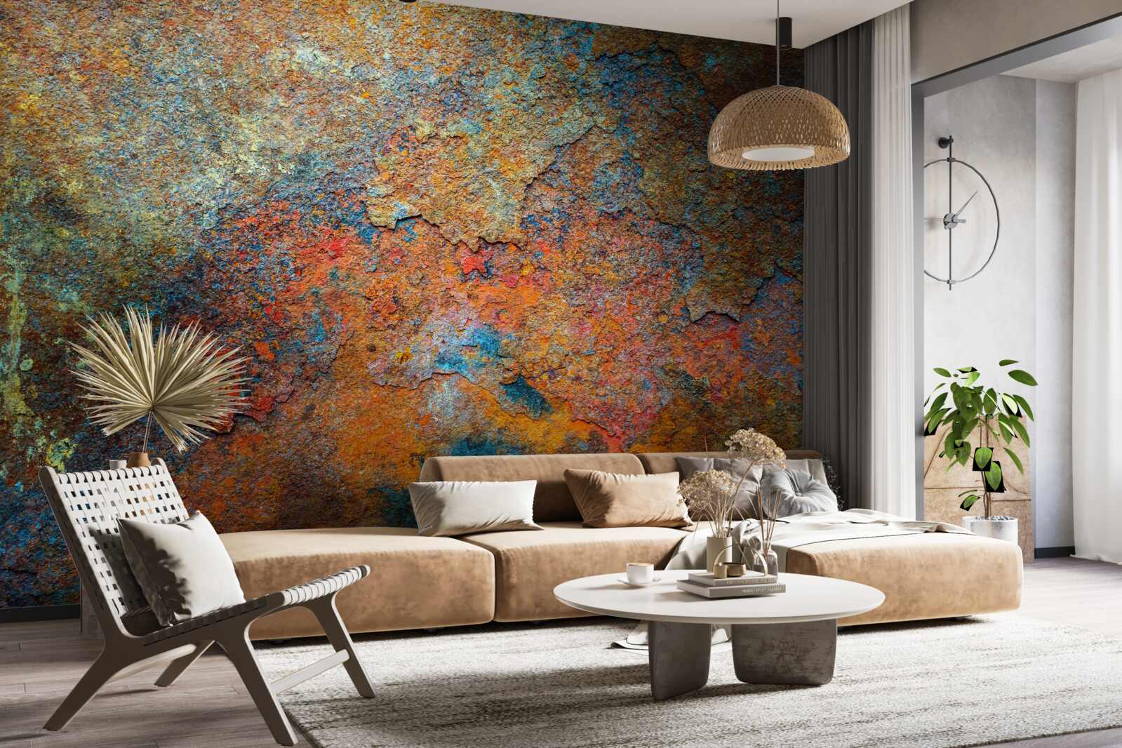 Фотошпалери колір і структура іржі