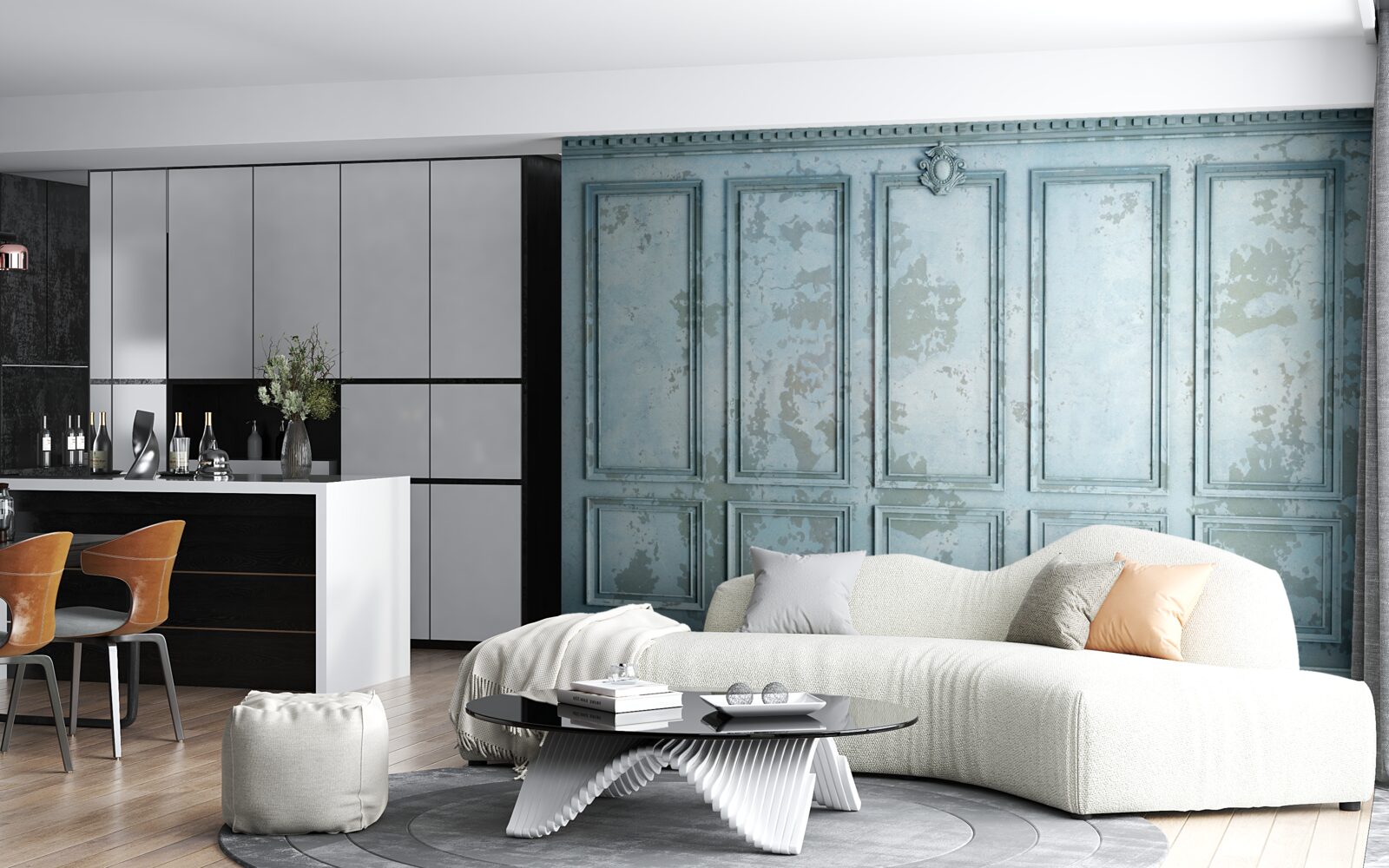 Фотошпалери рамки включають стару стіну