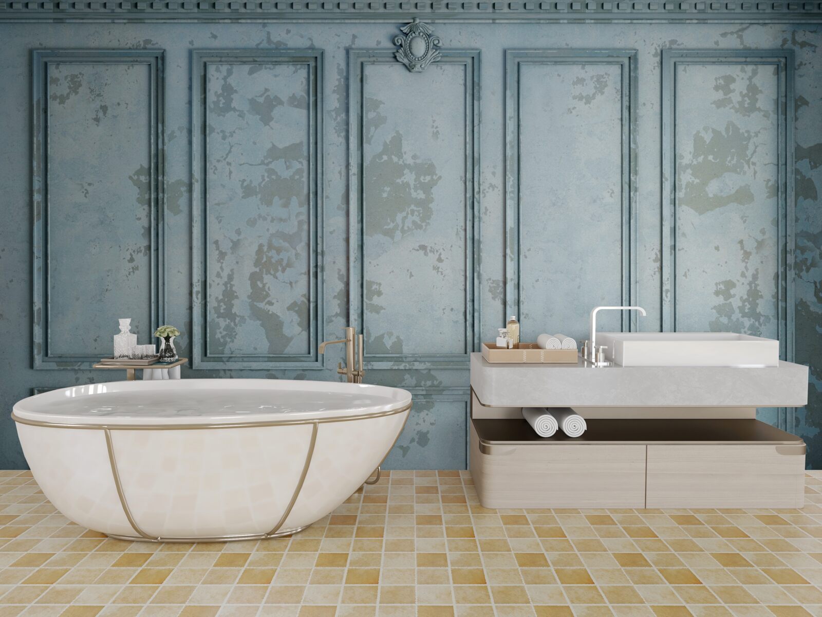 Фотошпалери рамки включають стару стіну