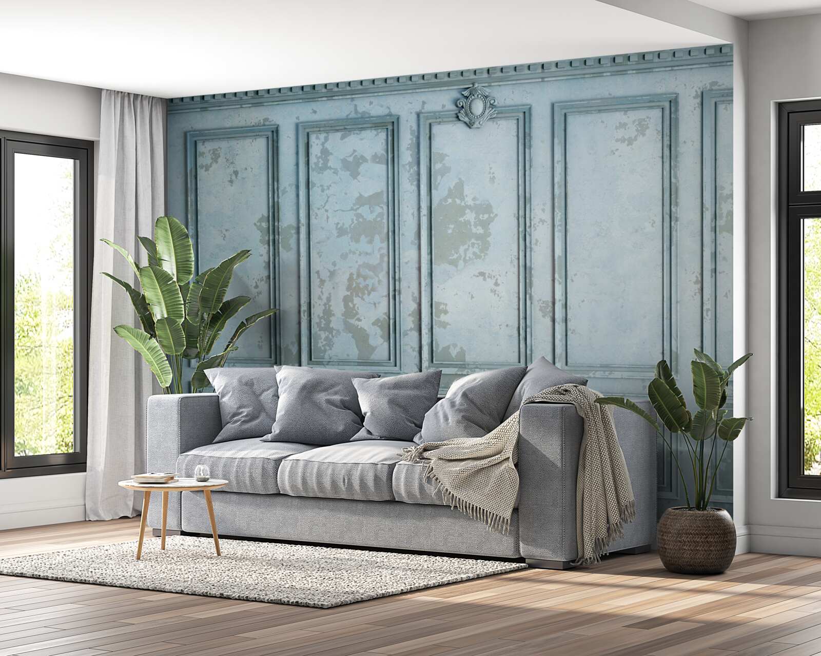 Фотошпалери рамки включають стару стіну