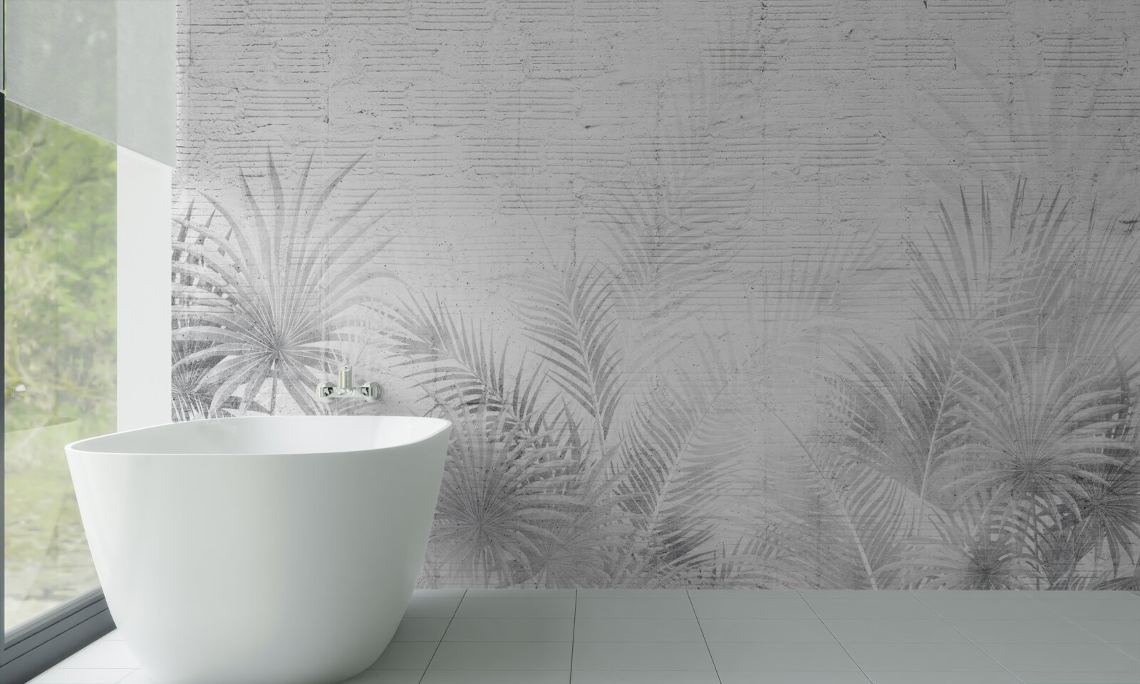 Фотошпалери ранковий туман у тропічному лісі