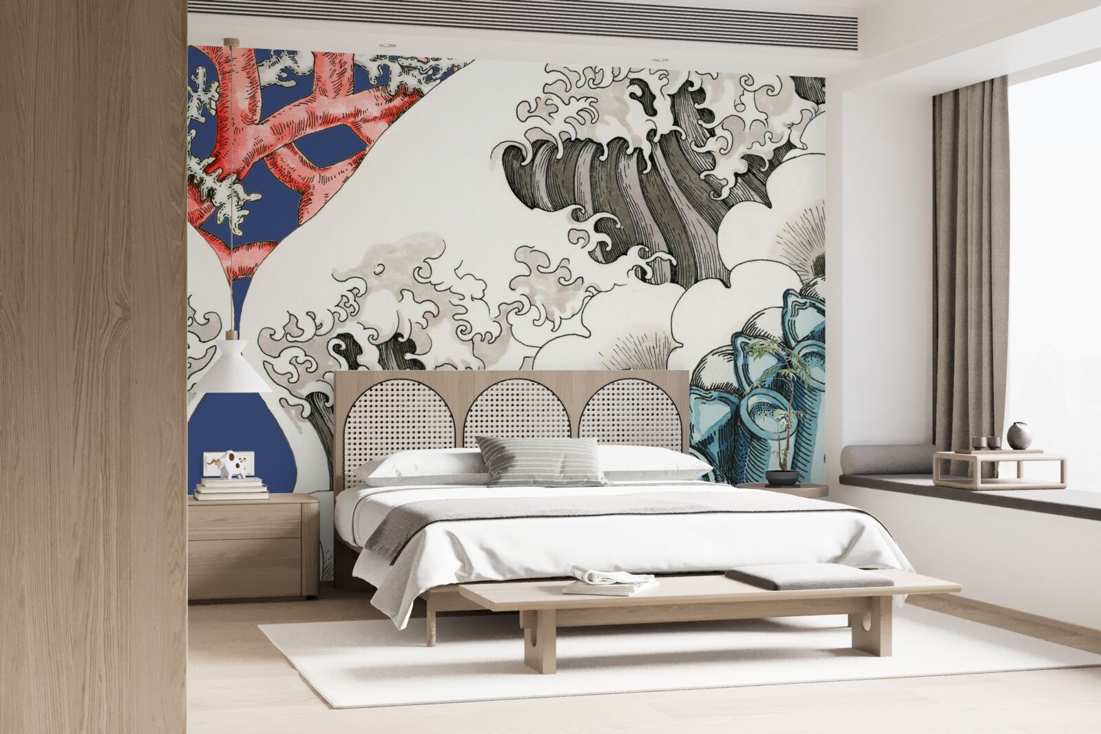 Фотошпалери абстракція каменів зустрічається з хвилями