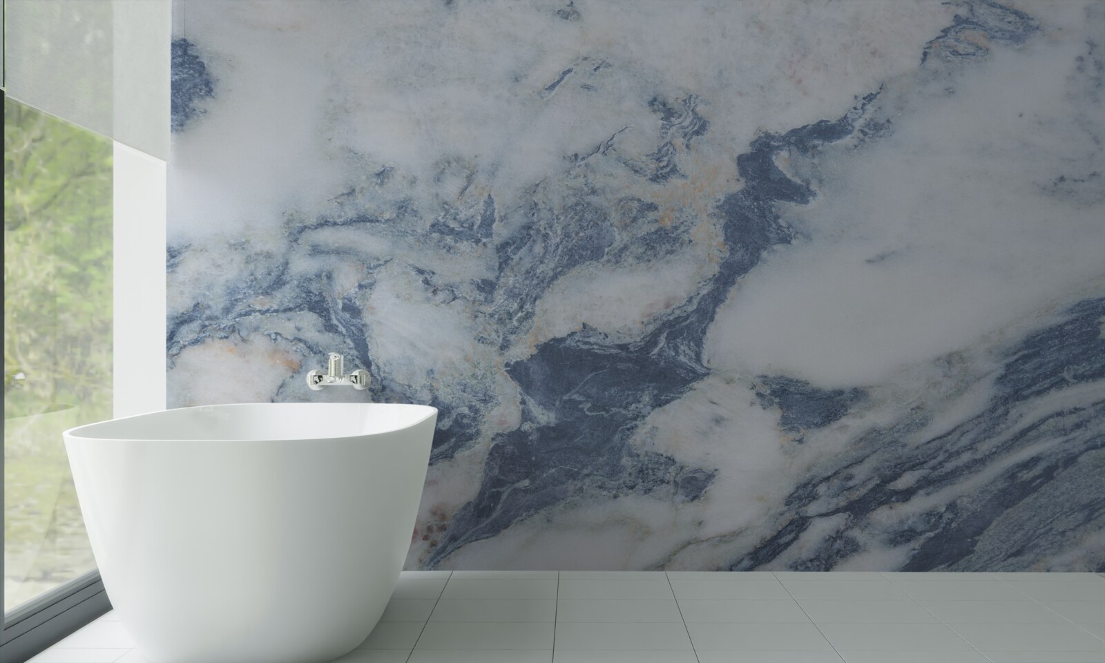 Фотошпалери синій мармуровий фон