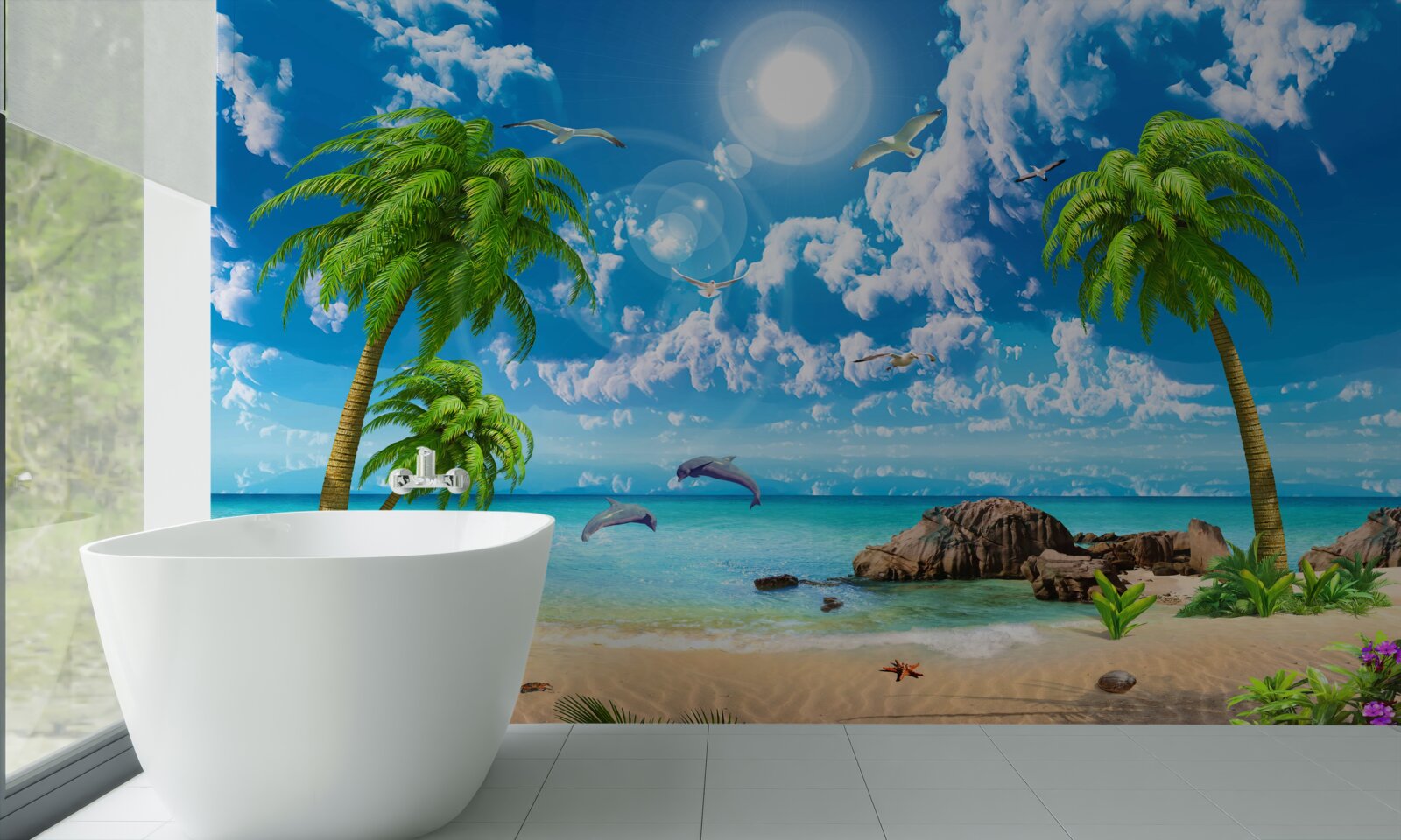 Фотошпалери природа тропічного узбережжя