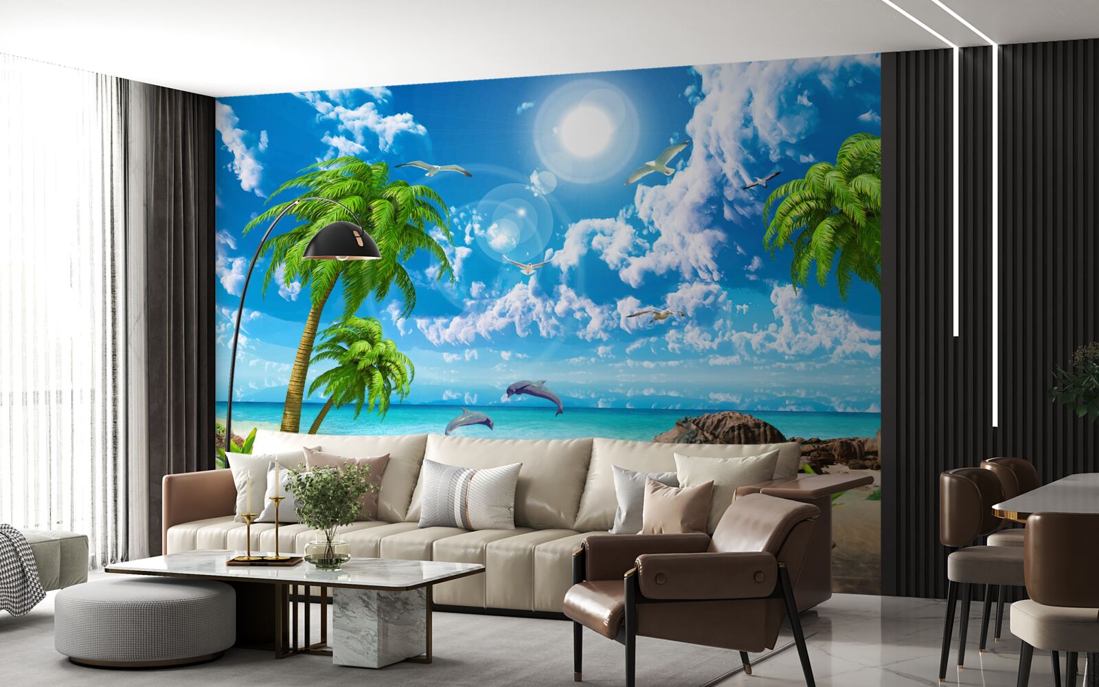 Фотошпалери природа тропічного узбережжя