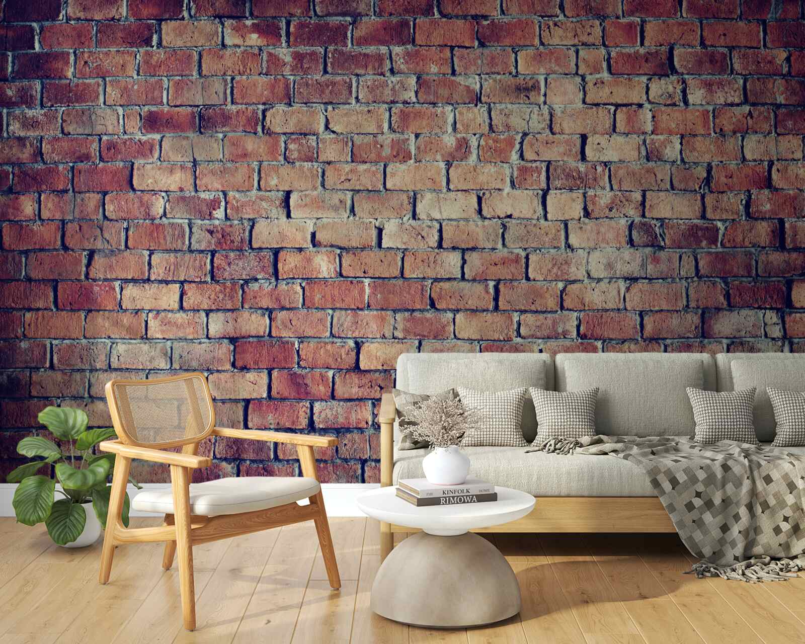 Фотошпалери Стіна з червоної цегли
