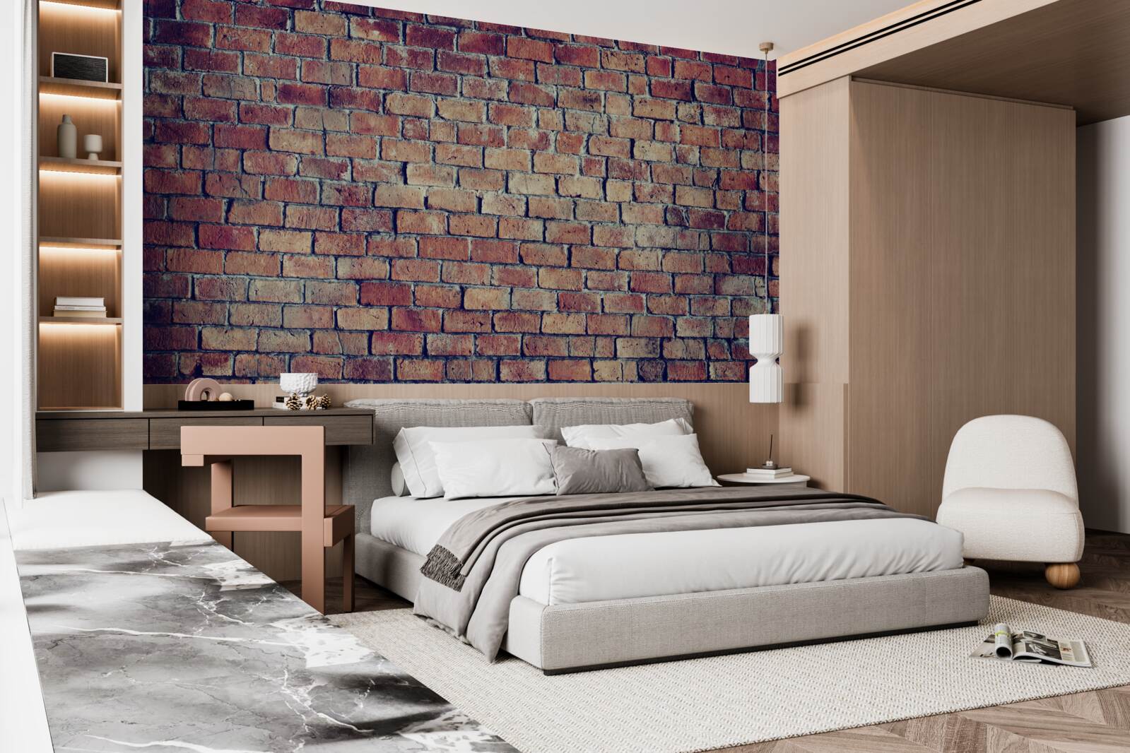 Фотошпалери Стіна з червоної цегли