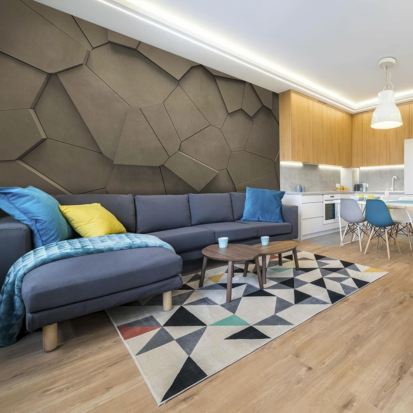 Фотошпалери Стіна, складена з каменів різної форми