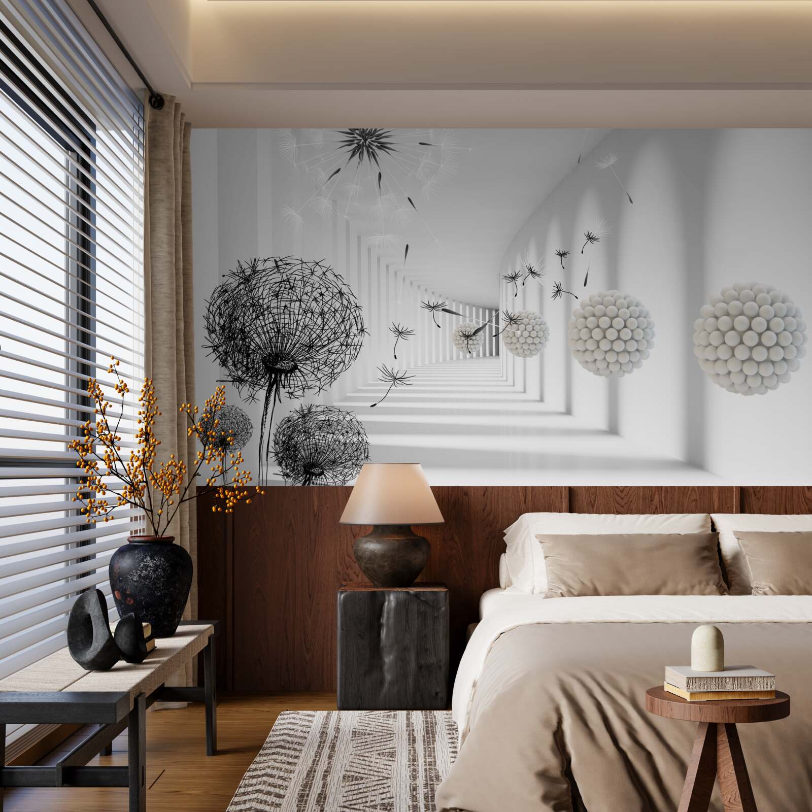 Фотошпалери тунель, де зникають літаючі багатоніжки