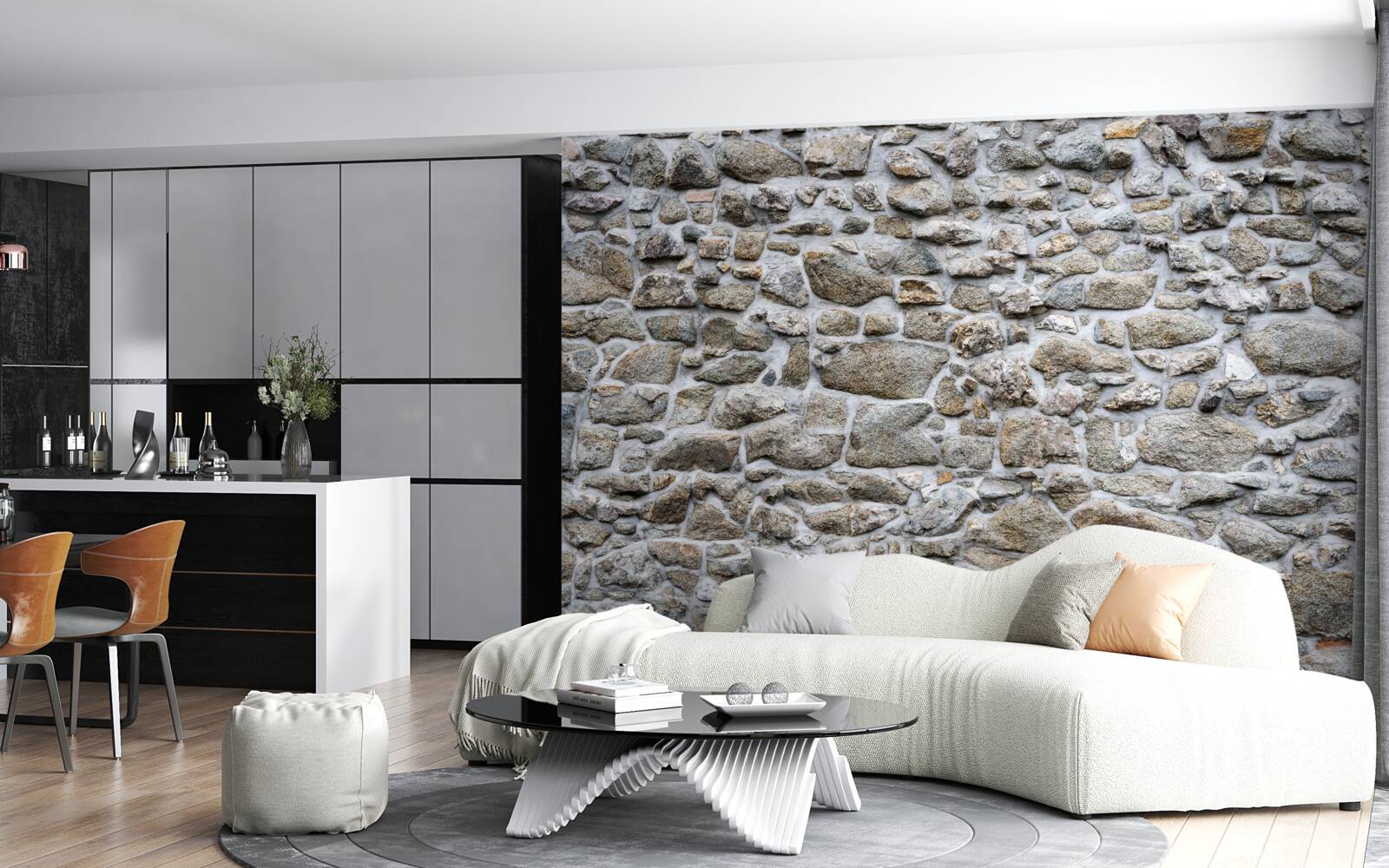 Фотошпалери каміння різних розмірів і форм