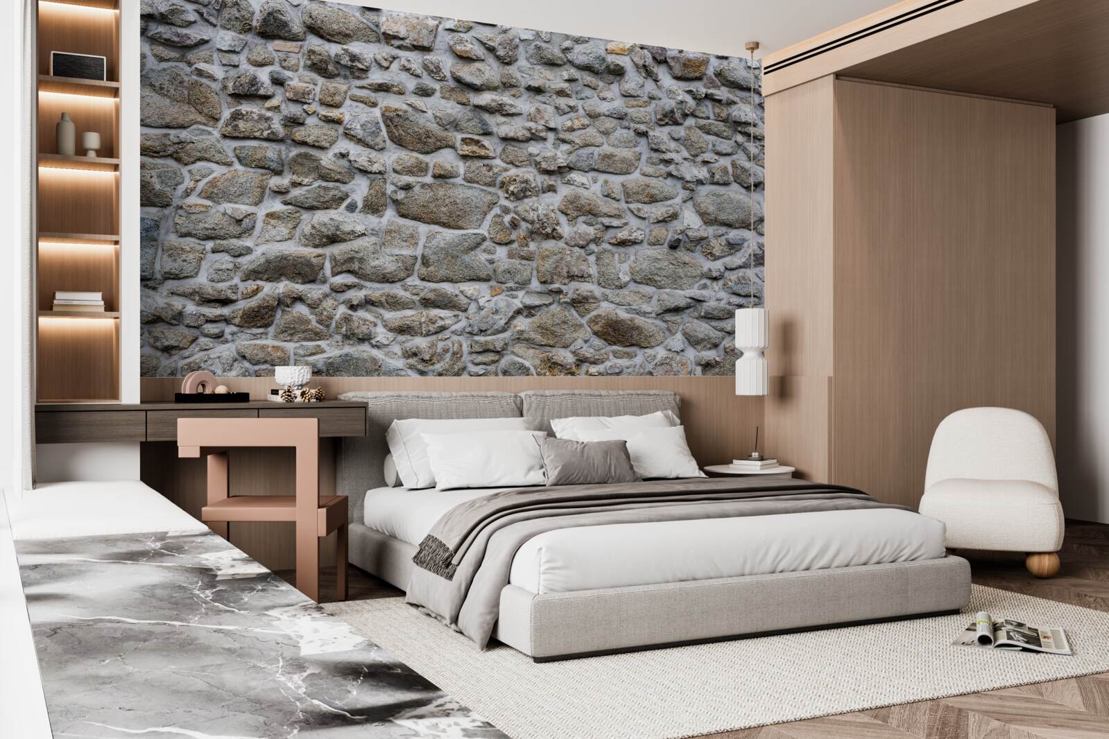 Фотошпалери каміння різних розмірів і форм