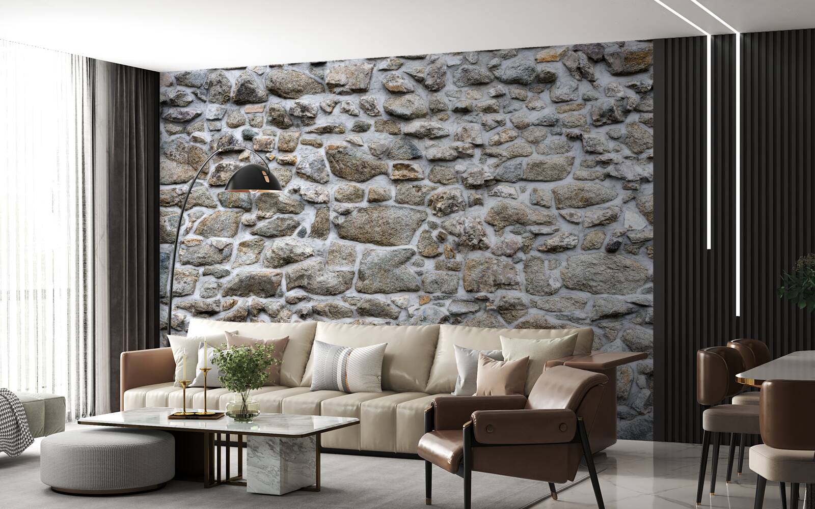 Фотошпалери каміння різних розмірів і форм