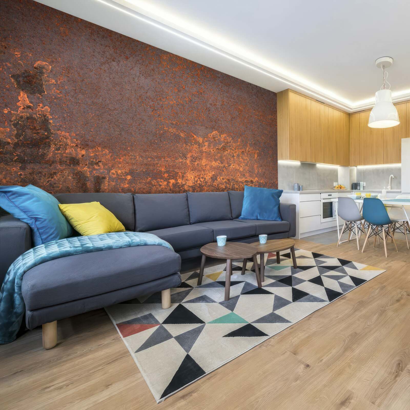 Фотошпалери окислена металева структура