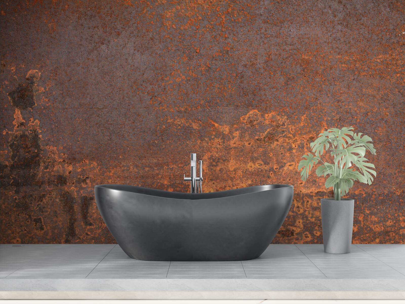 Фотошпалери окислена металева структура