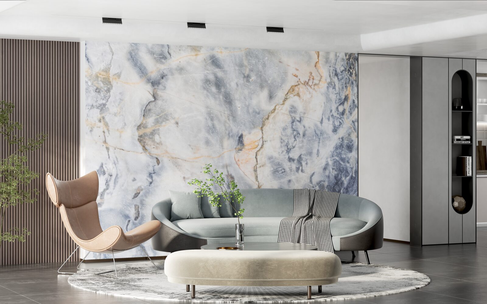 Фотошпалери шпон з ліолітового каменю