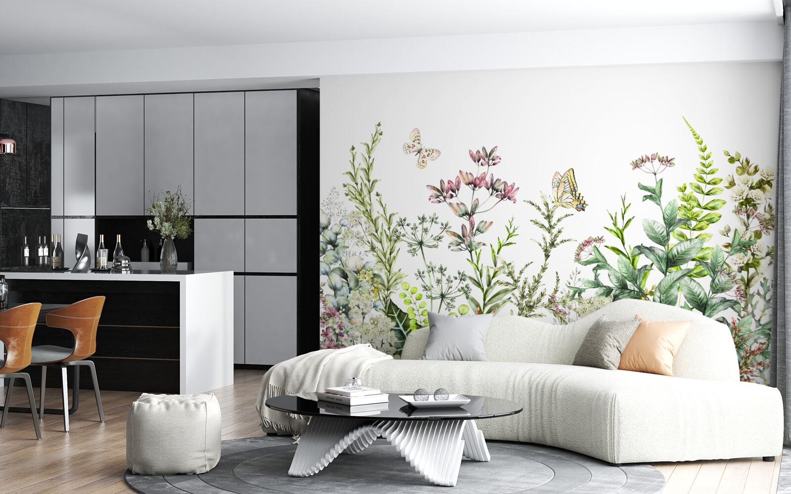 Фотошпалери Лускокрилі на польових бутонах