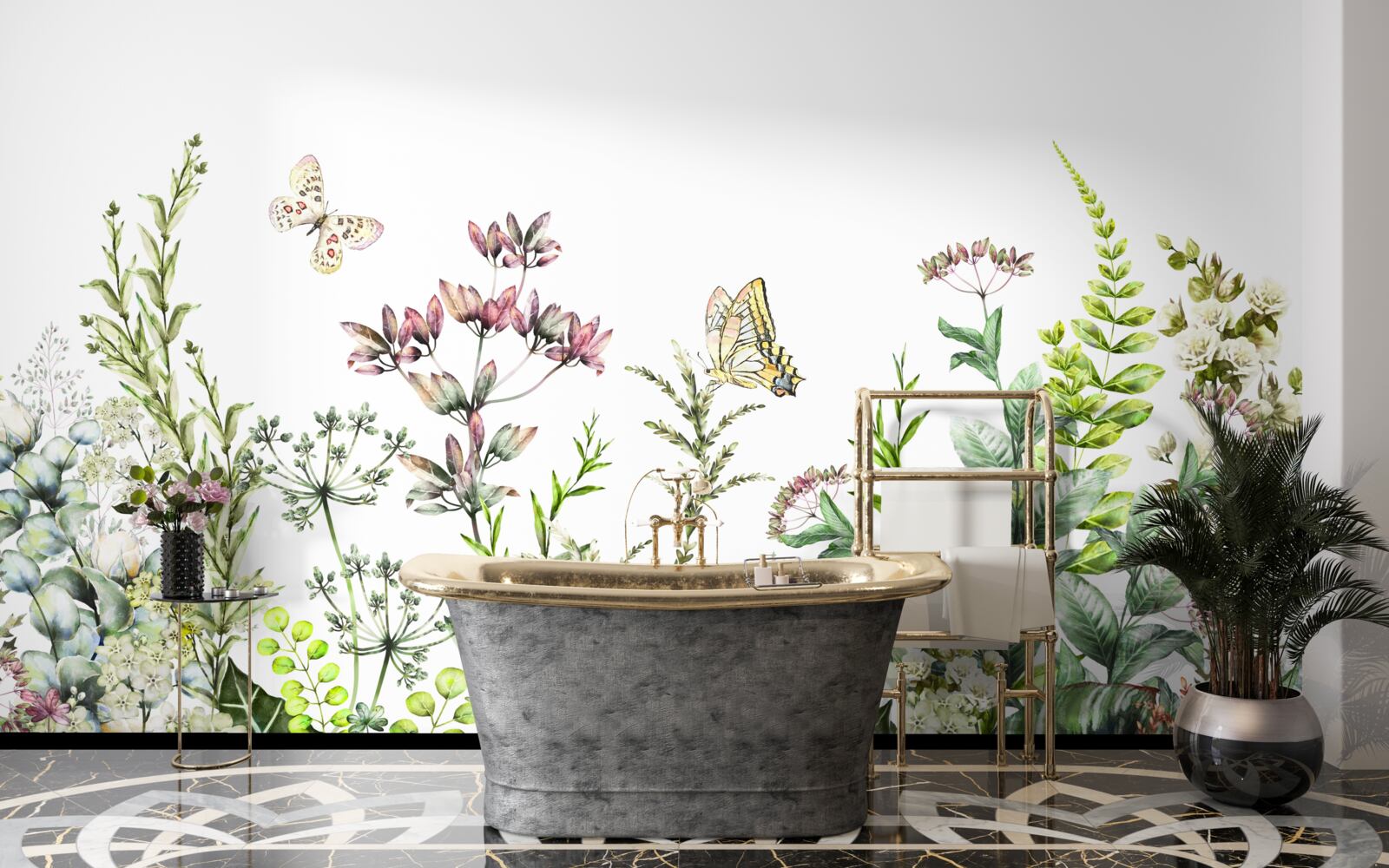 Фотошпалери Лускокрилі на польових бутонах