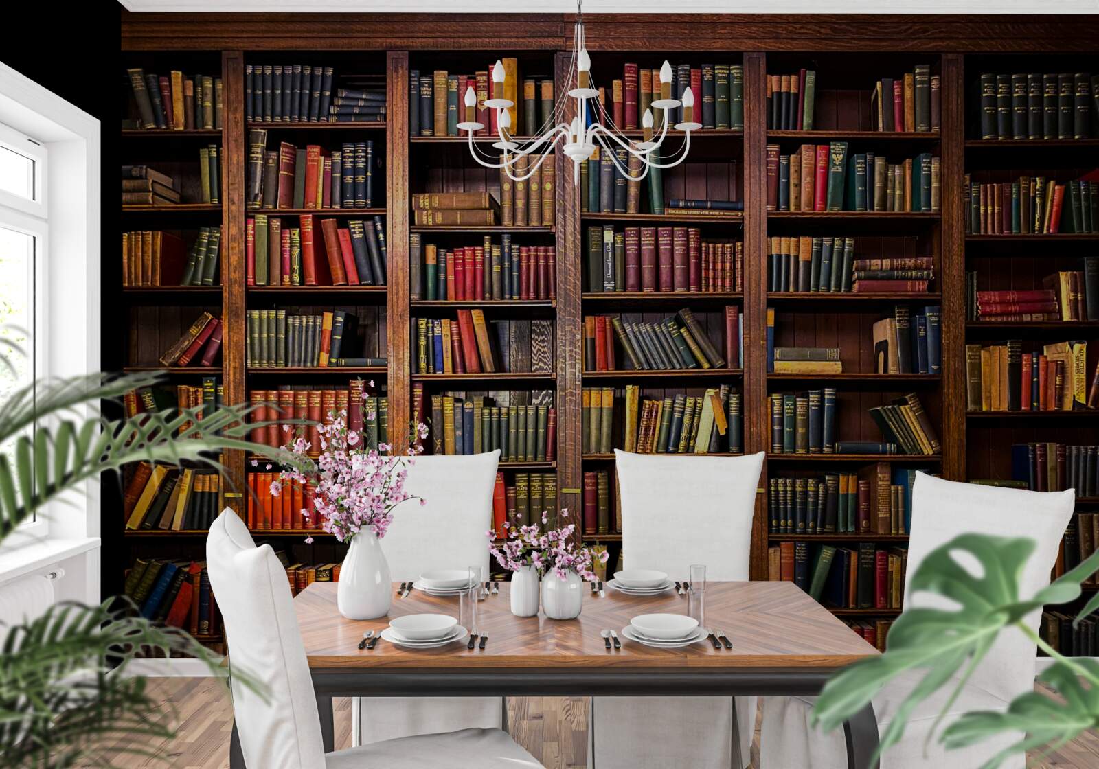 Фотошпалери велика бібліотека з книгами