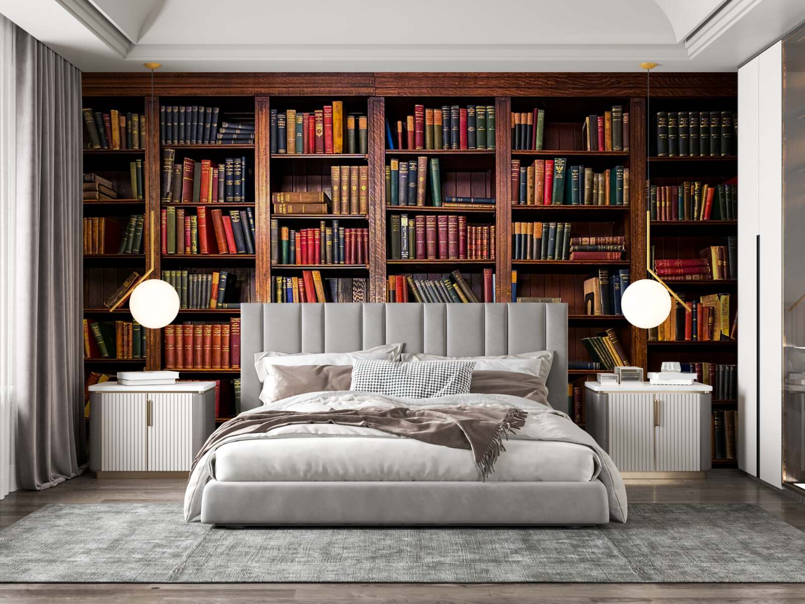 Фотошпалери велика бібліотека з книгами