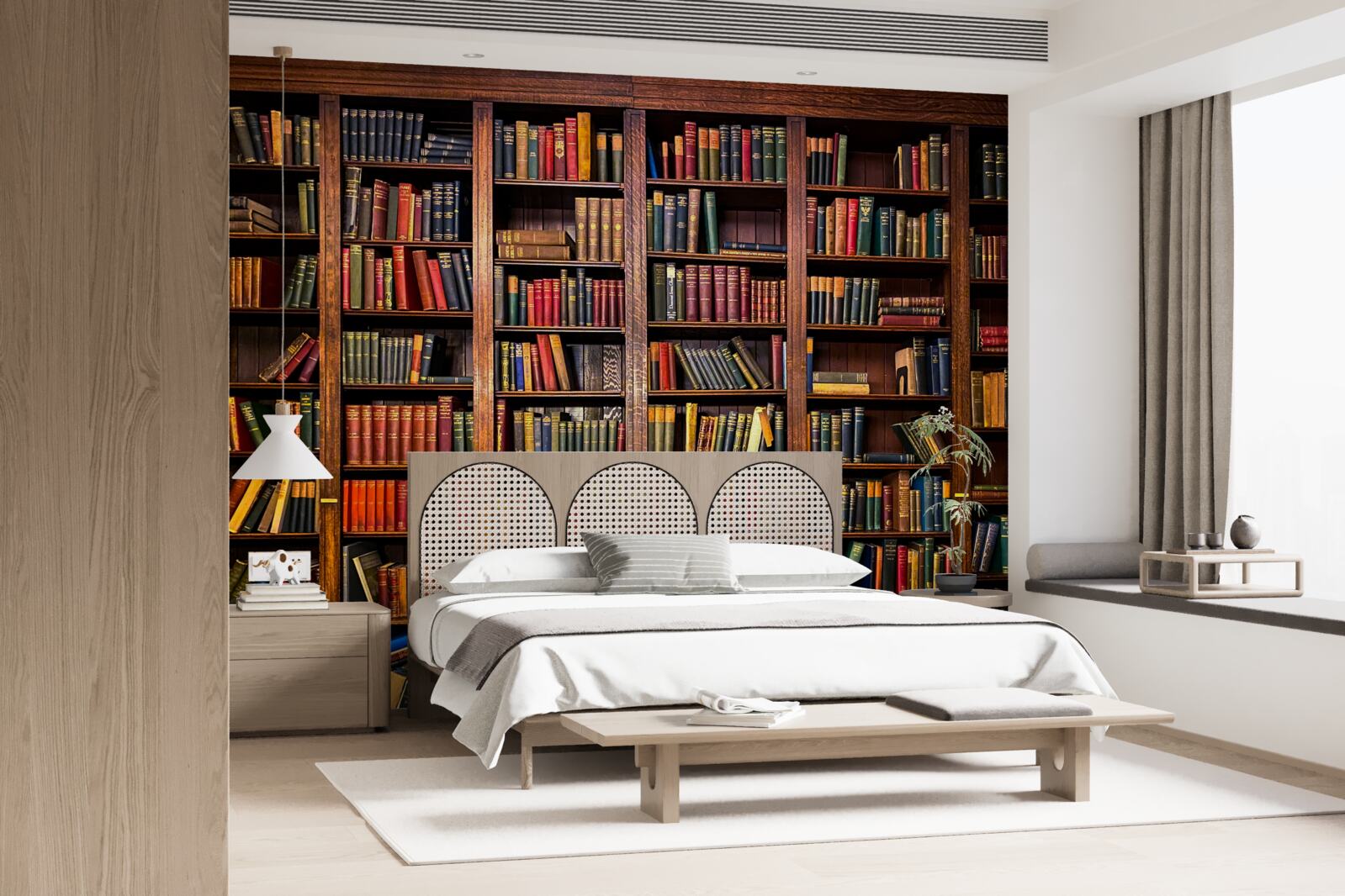 Фотошпалери велика бібліотека з книгами