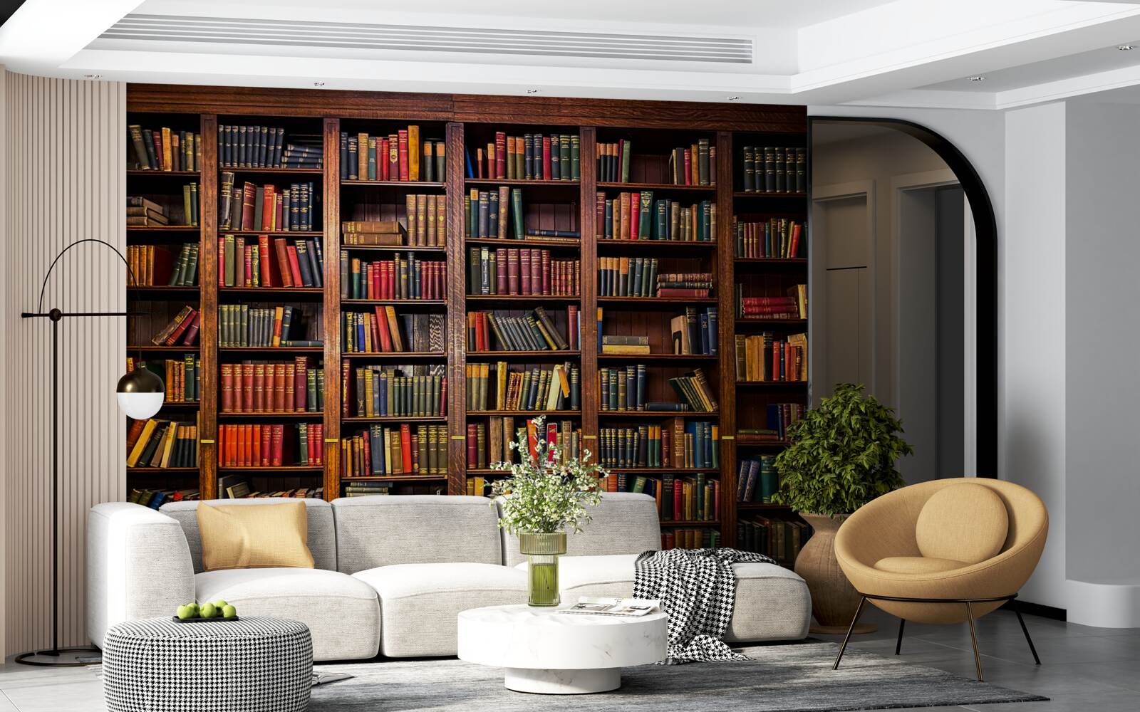 Фотошпалери велика бібліотека з книгами