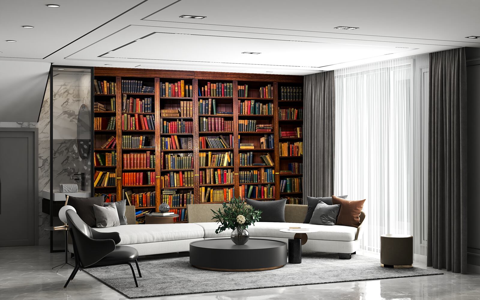 Фотошпалери велика бібліотека з книгами